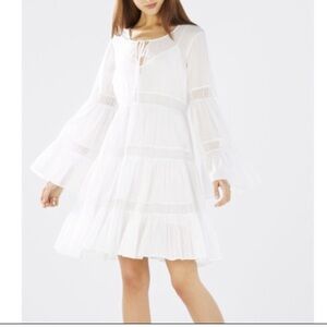 BCBG Babydoll White Delicate Dress